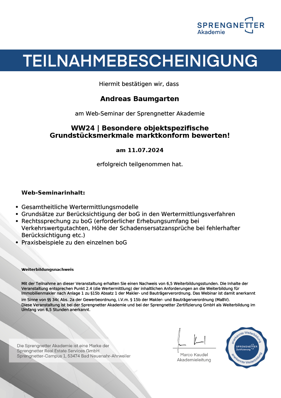 Teilnahmebescheinigung_WW24.11_Besondere_objektspezifische_Grundstuecksmerkmale_marktkonform_bewerten