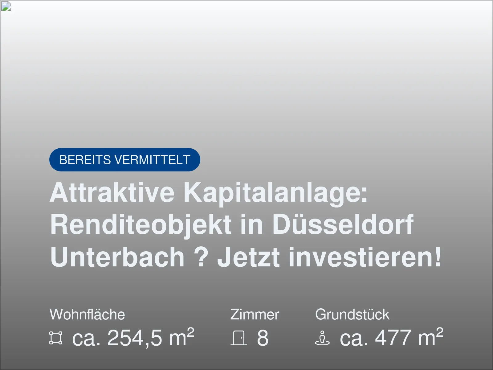 Nicht mehr verfügbar: Attraktive Kapitalanlage: Renditeobjekt in Düsseldorf Unterbach ? Jetzt investieren!