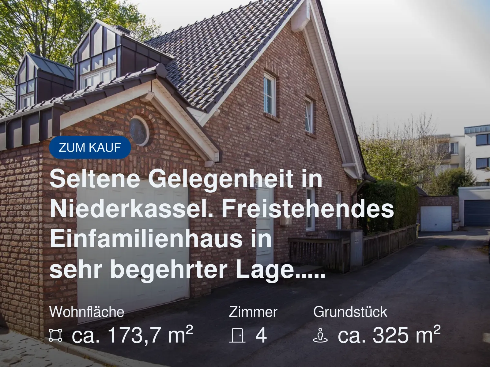 Neu im Angebot: Seltene Gelegenheit in Niederkassel. Freistehendes Einfamilienhaus in sehr begehrter Lage…..