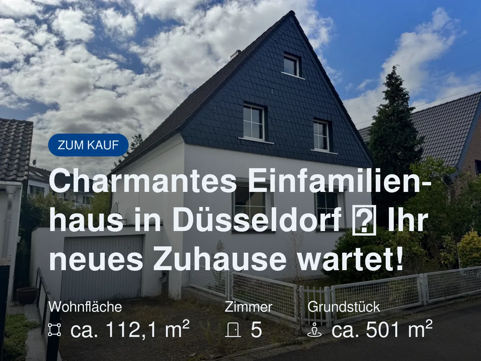 Neu im Angebot: Charmantes Einfamilienhaus in Düsseldorf  Ihr neues Zuhause wartet!