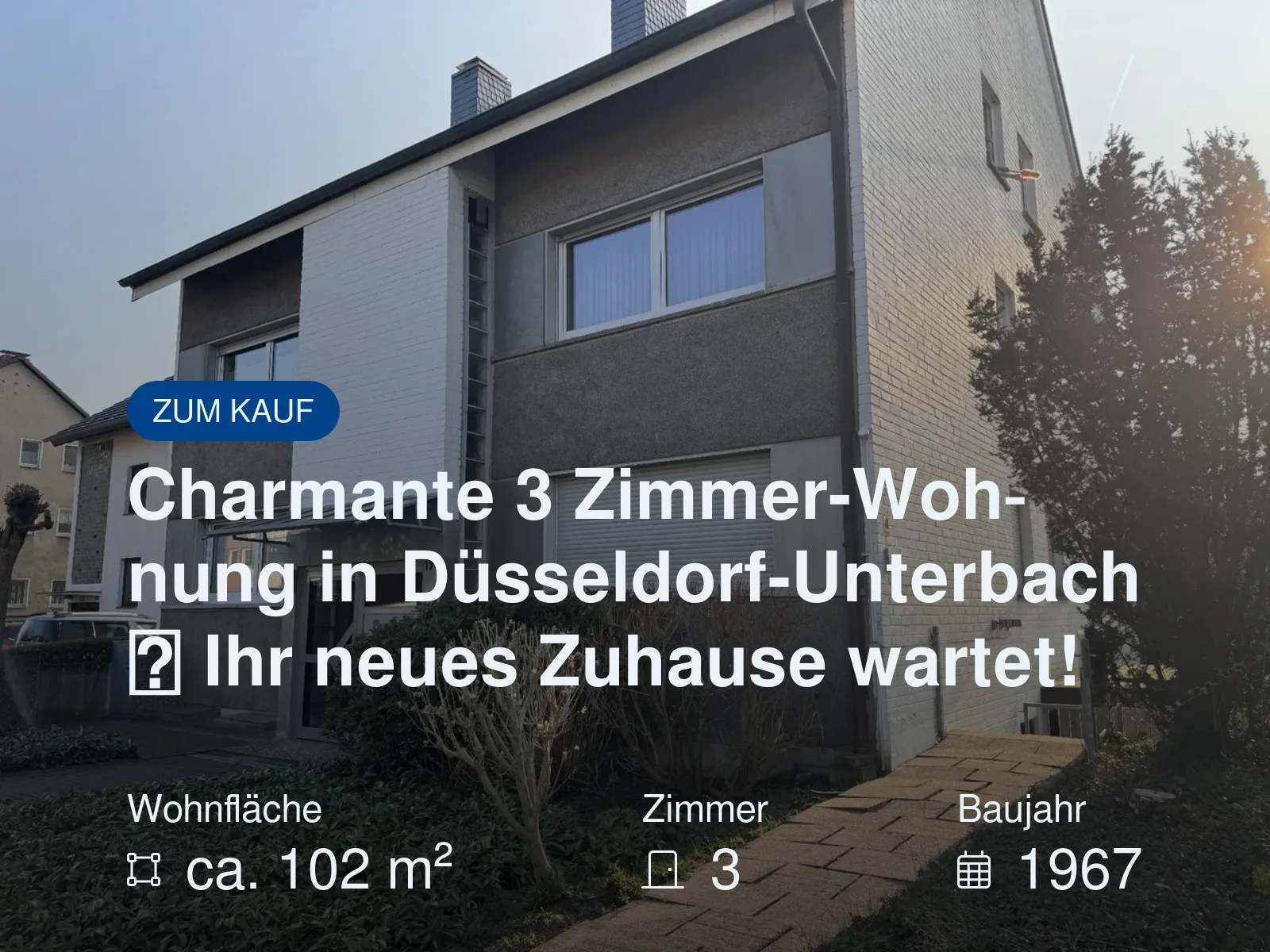 Neu im Angebot: Charmante 3 Zimmer-Wohnung in Düsseldorf-Unterbach  Ihr neues Zuhause wartet!
